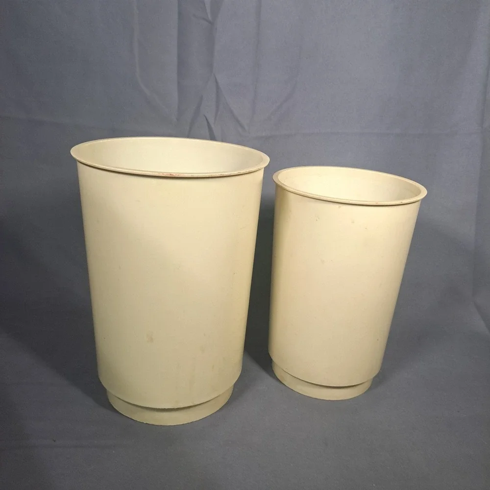 VTG Retro 70s Kitchen Plastic Nesting Canister Set No Lids Kitsch Decor